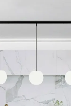 Prezzo Di Fabbrica Lampada a sospensione Casablanca Acai, bianco/nero, lunga, a 3 luci, 16 cm