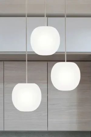 Lampada a sospensione Casablanca Acai, bianca, rotonda, a 3 luci, Ø 16 cm, E27 A Buon Prezzo