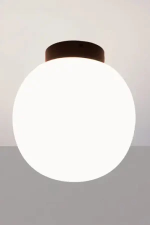 Plafoniera Casablanca Acai, bianco/nero, vetro, 16 cm, E27 Offerta Del Giorno