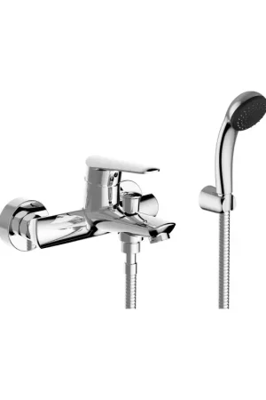 External bath mixer with diverter and shower set Teorema Slyce 9C150 Promozione Esclusiva
