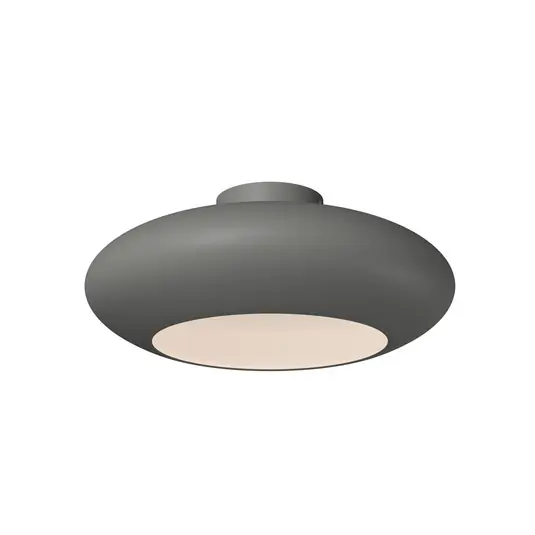 Vendita Finale Plafoniera LED Aros, grigio scuro, Ø 40 cm, metallo, 3.000 K