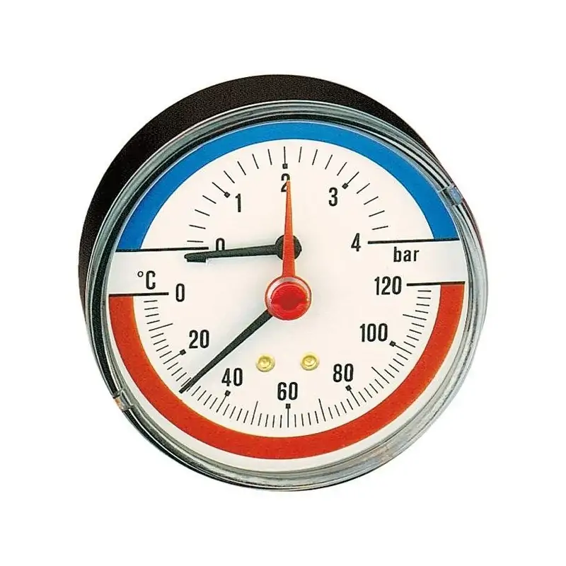 Must-Have Temperature pressure gauge Central back connection Caleffi 503