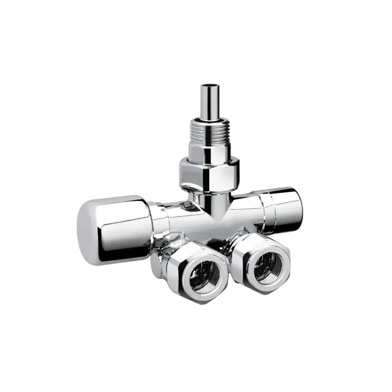 Chrome-plated thermostatic SINGLE/DOUBLE PIPE valve right-angled version FAR 0286 Ultime Pezzi