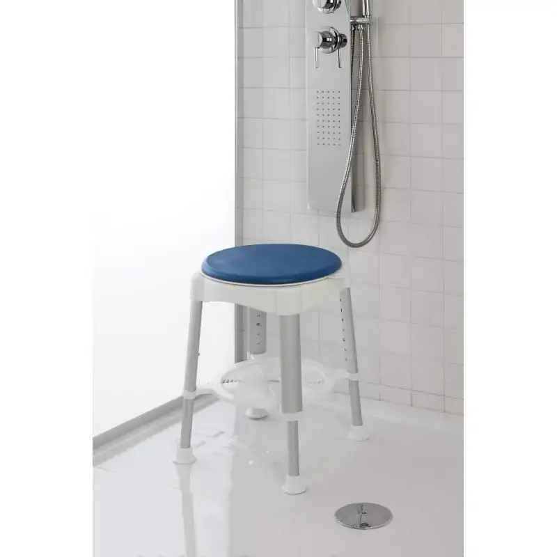 Height adjustable shower stool with shelf Feridras 289013 Sconto