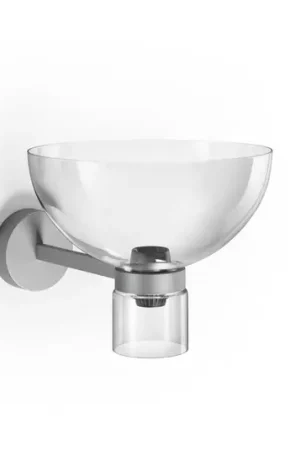 Applique a LED Flos Nocturne Bowl, argento, vetro, dimmerabile Sconto