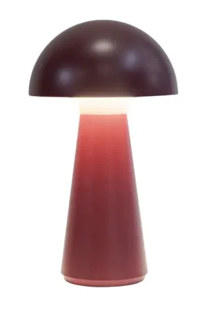 Acquista Ora Lampada LED da tavolo ricaricabile Sam bordeaux, plastica, H 28 cm, IP54