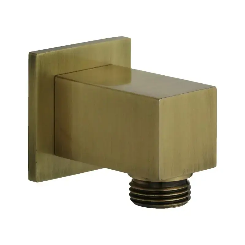 Bronze color square water intake with standard connection Damast Simi 15477 Compra Adesso