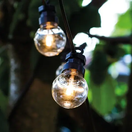 Ghirlanda luminosa LED Lucas Set iniziale trasparente, a 10 luci, solare/con Offerta Del Giorno