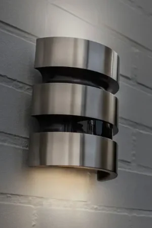 Applique da esterno LED MAYA, acciaio inossidabile, altezza 18 cm, IP44 Offerta Limitata