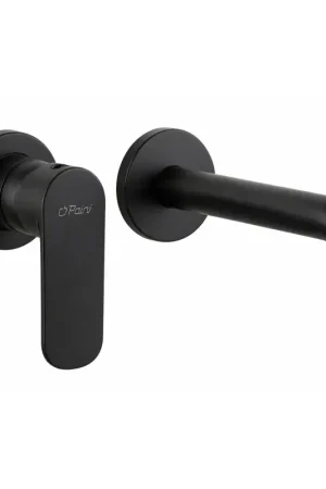 Ultime Pezzi Wall-mounted basin mixer with 20 cm spout in matt black Paini Nove 09YO208TC