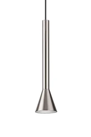 Ultima Occasione Lampada LED a sospensione IDEAL LUX Diesis, color nichel, Ø 6 cm, metallo