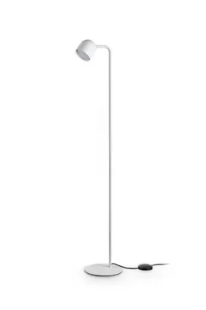 Consegna Rapida Lampada da terra IDEAL LUX Dodo, bianca, altezza 118 cm, metallo, dimmerabile