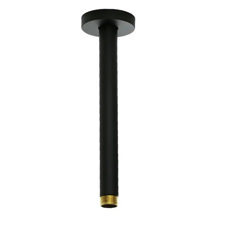 Shower arm 20 cm ceiling installation in matt black colour Damast Pluto 16378 Offerta Speciale