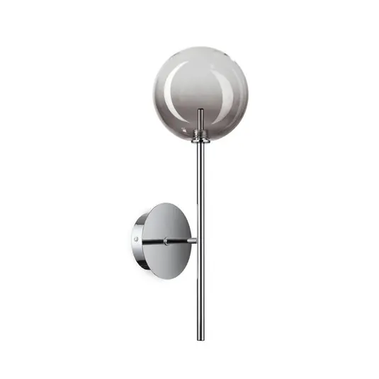 Direttamente Dal Produttore Applique IDEAL LUX Equinoxe, cromata/grigio fumo, altezza 45 cm