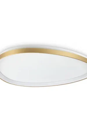 Consegna Rapida Plafoniera LED IDEAL LUX Gemini, ottone, 81 cm, 3000 K, accensione/spegnimento