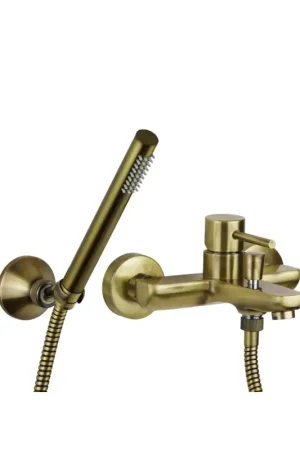 Vendita Finale External bath mixer in bronze colour Pollini Jessy MXVAMCMMCOA