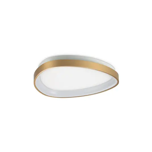Reso Gratuito Plafoniera LED IDEAL LUX Gemini, ottone, 42 cm, 4000 K, accensione/spegnimento