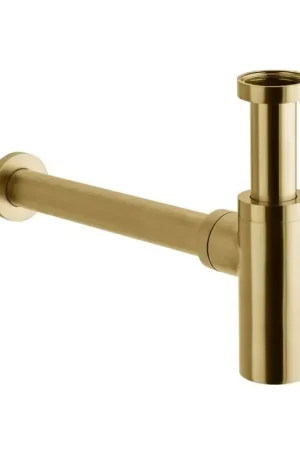 Affare Bottle trap 1"1/4 brushed gold color for washbasin Paffoni ZACC240HGSP
