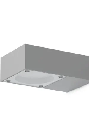 Ultima Occasione Applique da esterno IDEAL LUX Sirio, grigia, larghezza 10 cm, metallo