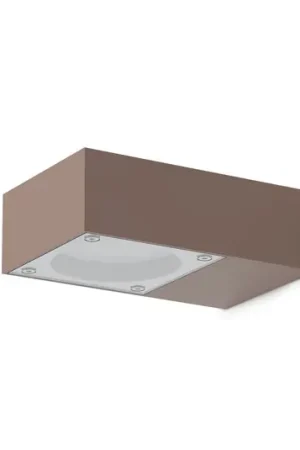 Spedito Oggi Applique da esterno IDEAL LUX Sirio, marrone, larghezza 10 cm, metallo