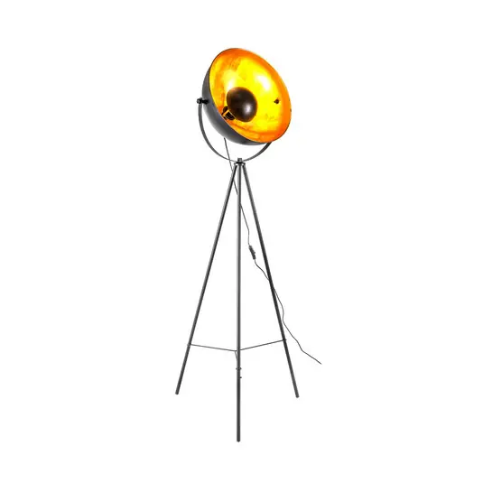 Offerta Speciale Piantana Timo, nero/oro, metallo, altezza 153 cm, E27