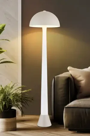 Ultima Occasione Piantana Merlin, sabbia/bianco, metallo, altezza 150 cm, E27