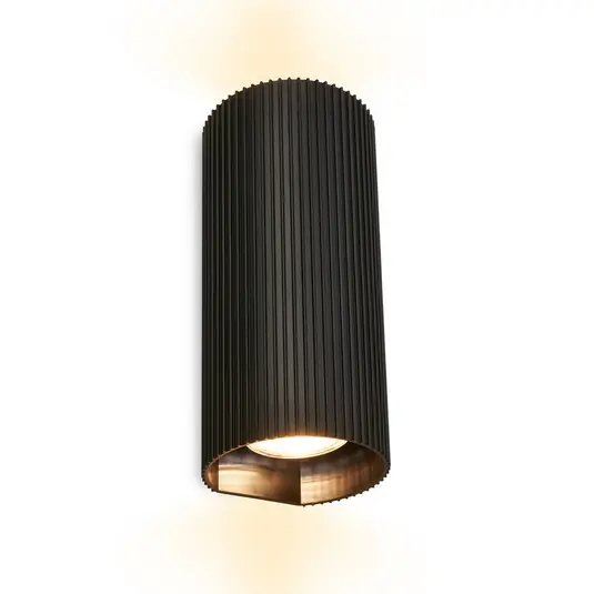 Applique Ida, nera, plastica, Ø 8,5 cm, GU10 Offerta Speciale