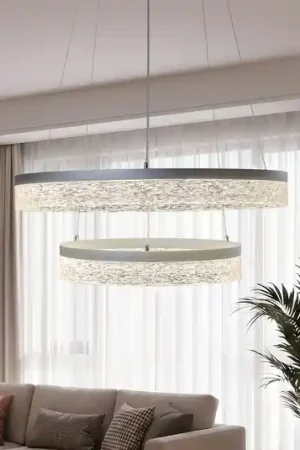 Lampada LED a sospensione Gala, argento, metallo, Ø 60 cm, 4.000 K Vendita Finale