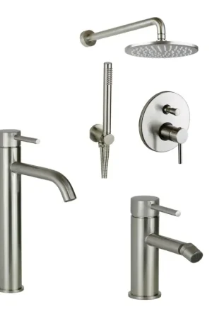 Bathroom set complete with tall bidet mixer and shower set Pollini Jessy KITJES4NS Ordina Subito