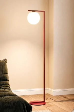 Lampade da terra in rosso Ultime Pezzi