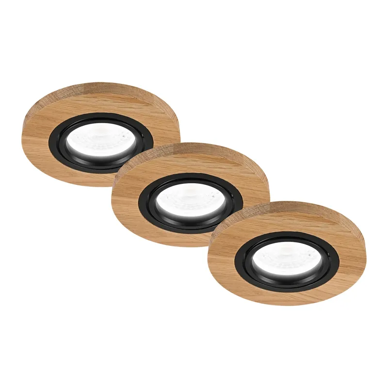 Spedito Oggi Faretti da incasso in legno