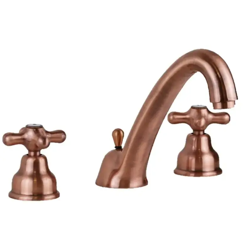 Must-Have Copper color 3-hole basin mixer Paffoni Iris IRV055RM