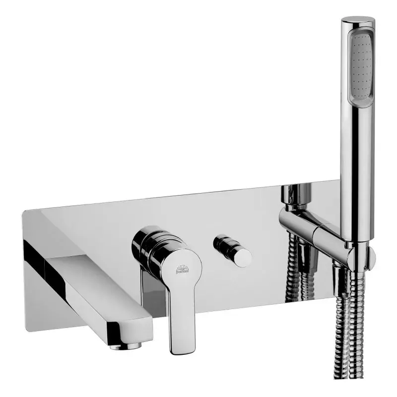 Complete built-in bath mixer with 2 outlets Paffoni Red RED001CR Professionale