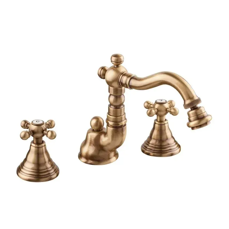 Compra Adesso 3-hole bidet faucet with swivel spout in bronze colour Porta&Bini Old Fashion 62555BR