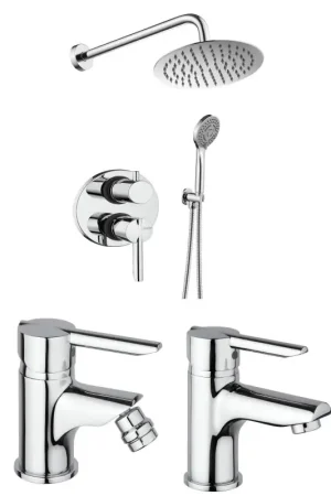 Bathroom kit complete with shower taps Piralla Serena KITSER3CR Offerta
