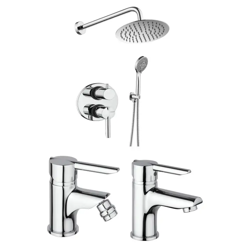 Bathroom kit complete with shower taps Piralla Serena KITSER3CR Offerta