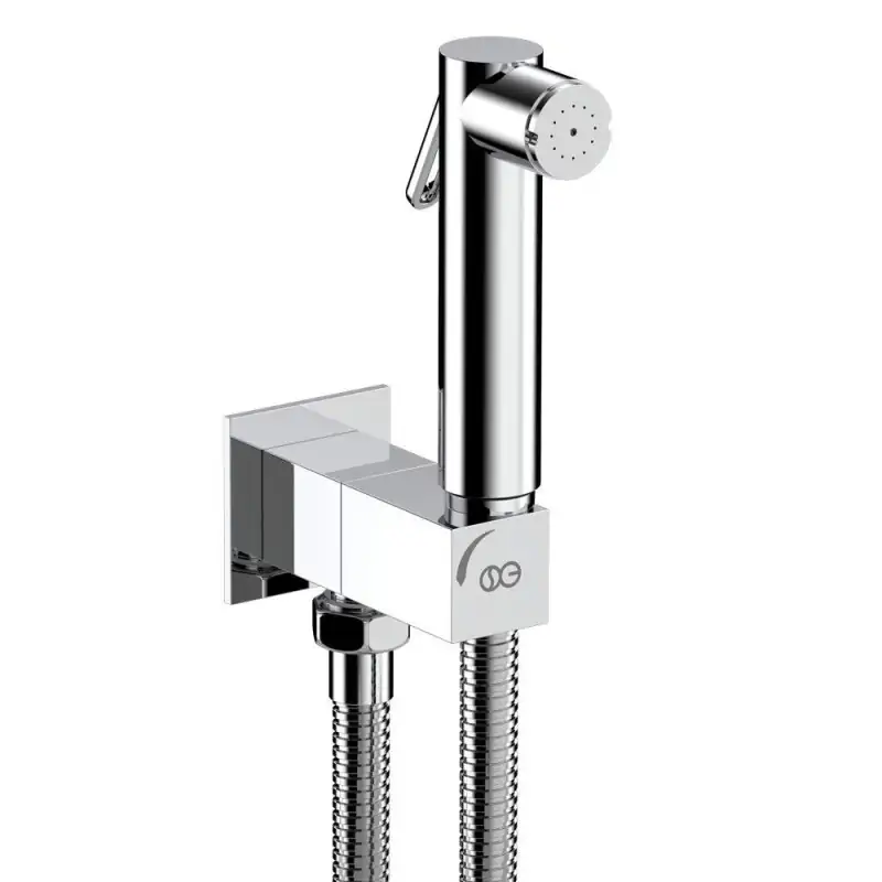 Consegna Rapida Hygienic / hydro brush 2 jets shower set with water connection and integrated tap INGENIUS SG531