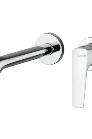 Wall-mounted basin mixer without plate in chromed brass Piralla Iceberg 0IC00497A22 Ultimissimo Modello