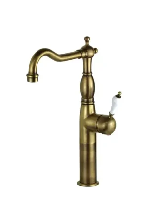 Retro style mixer tap with tall barrel in bronze colour Nice Funny 600017PBB Miglior Prezzo
