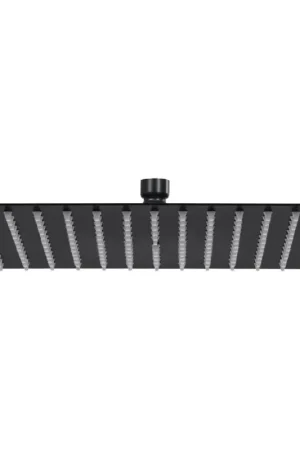 25 x 25 cm steel shower head with anti-limescale system, matt black colour Farbe Mamoli Mendini 00000842S00K Prezzo Ridotto