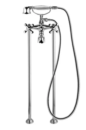 Bathtub mixer with floor columns and shower set Mamoli Epoca 1039F311E021 Ordina Subito