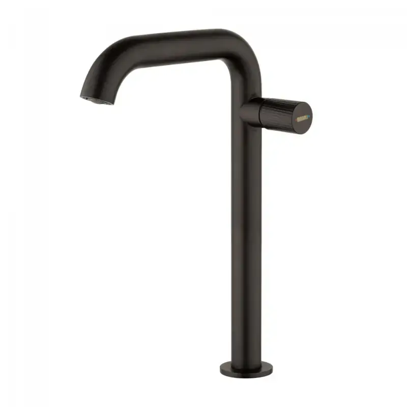 High single-lever basin mixer in matt black color Mamoli Tuttodunpezzo 47160000000K Nuovo Arrivo
