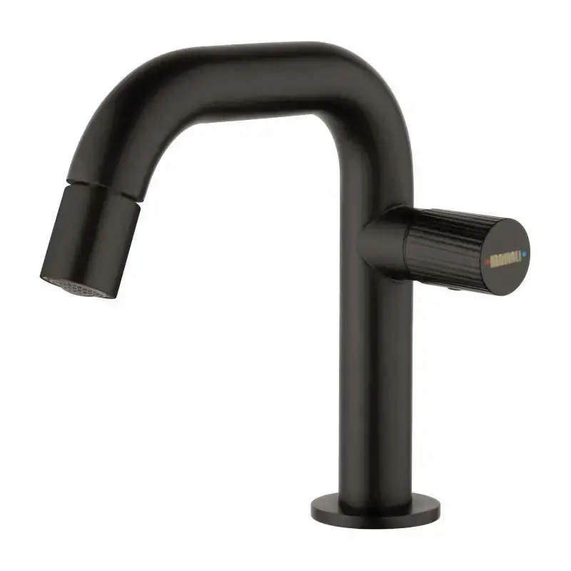 Single lever bidet mixer in matt black Mamoli Tuttodunpezzo 57100000005K Popolare