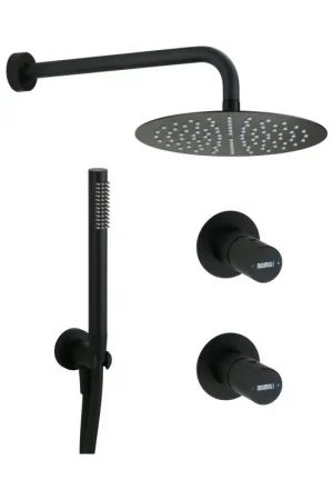 Complete matt black shower kit with single-lever mixer and diverter Mamoli Tuttodunpezzo KITTDPK1 Quantità Limitata