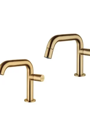 Brushed brass single-lever basin and bidet mixer kit Mamoli Tuttodunpezzo KITTDPG2 Acquista Ora