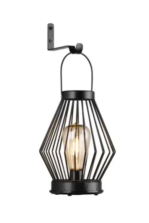 Saldi Lampada LED solare Merida a lanterna, angolare