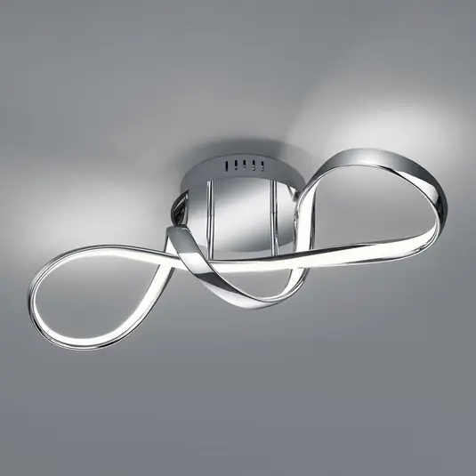 Must-Have Plafoniera LED Perugia con switch-dimmer, cromo