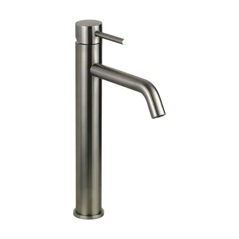 High round basin mixer in AISI 316 steel Pollini Jessy Steel MXLHMC16CAS Popolare