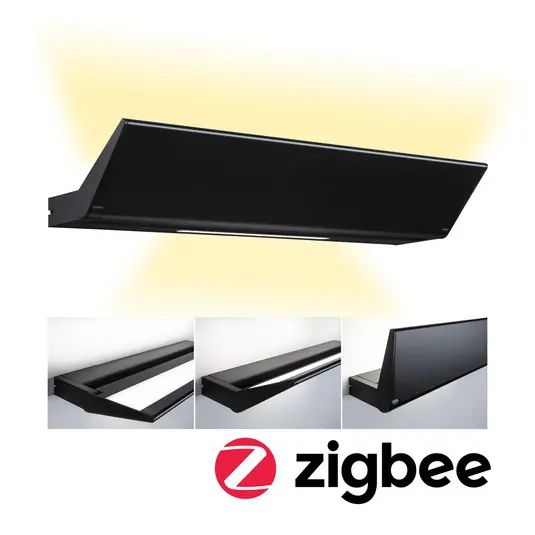 Paulmann Ranva applique LED, ZigBee CCT nero Occasione Imperdibile