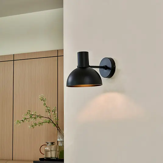 Lucande Mostrid applique di ferro nero Miglior Prezzo